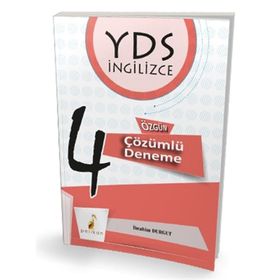 Pelikan Yayınları YDS İngilizce 4 Özgün Çözümlü Deneme İbrahim Durgut