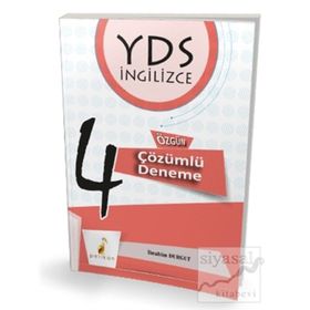 Pelikan Yayınları YDS İngilizce 4 Özgün Çözümlü Deneme İbrahim Durgut