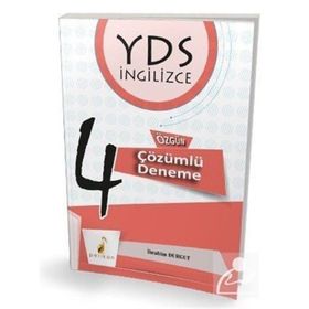 Pelikan Yayınları YDS İngilizce 4 Özgün Çözümlü Deneme İbrahim Durgut