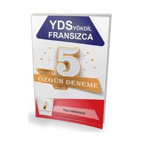 Pelikan Yayınları YDS YÖKDİL Fransızca Çözümlü 5 Özgün Deneme Sınavı
