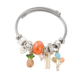 Pelin Aksesuar Ananas Figürlü Silver Bileklik