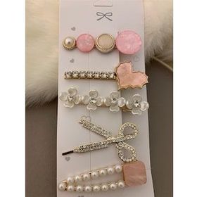 Pelin Aksesuar Pembe 5'li Yan Toka Seti