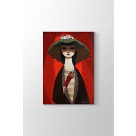Pelle Aberg - Lady With Cigarette Tablosu