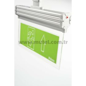 Pelsan 206289 Vialed Mafsallı Çift Yön Exıt Yukarı Ok 3W E304 IP40 Acil Yönlendirme Armatürü