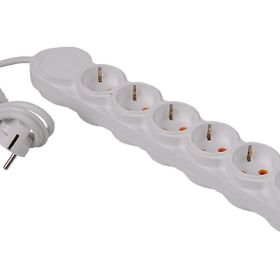 Pelsan 6'lı 2 m Çocuk Korumalı Beyaz Topraklı Priz