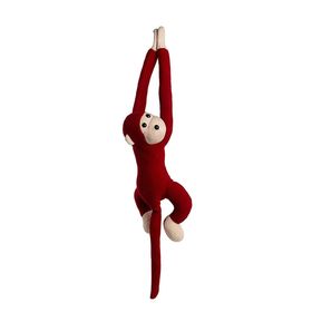 Peluşcu Baba Kırmızı Sevimli Goril 60 cm Peluş Oyuncak