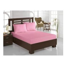 Pembe 100x200 cm Tek Kişilik Penye Çarşaf
