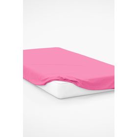 Pembe 150x200 cm Çift Kişilik Lastikli Penye Çarşaf