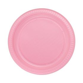 Pembe 25 Adet 22 cm Doğum Günü Parti Tabağı