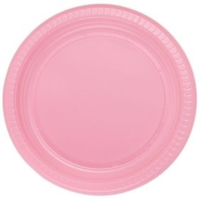 Pembe 25 Adet 22 cm Doğum Günü Parti Tabağı
