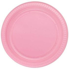Pembe 25 Adet 22 cm Doğum Günü Parti Tabağı