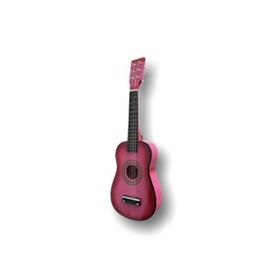 Pembe 60 cm Ahşap 6 Telli Penalı Çocuk Gitarı