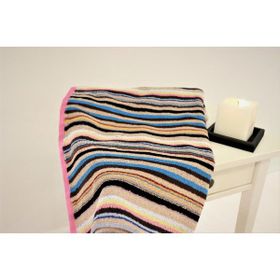 Pembe 70x140 cm Bordürlü Banyo Havlusu