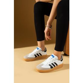 Pembe Potin 001-030-24ÇT Beyaz Kadın Sneaker Ayakkabı