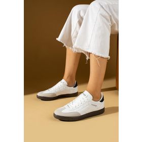 Pembe Potin 001-1007-24ZÇT Beyaz Kadın Sneaker Ayakkabı