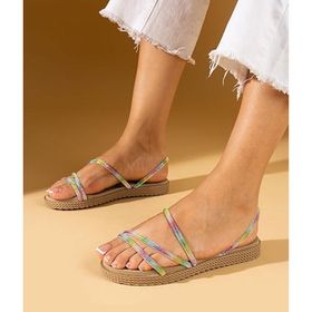 Pembe Potin 020-760-24 Hasır Multi Kadın Sandalet