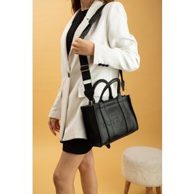 Pembe Potin BAG3030-23 Siyah Kadın Günlük Çanta