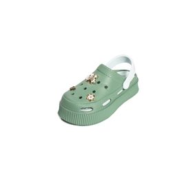Pembe Potin DNZ225-24 Yeşil Kadın Sandalet