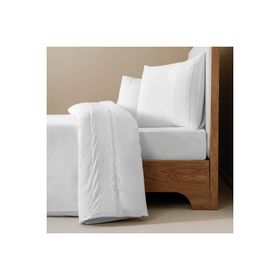 Penelope Juana Serisi 240x220 cm Beyaz Pamuk Percale Nevresim Seti