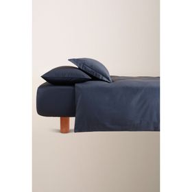 Penelope Lia Serisi 200x220 cm Lacivert Pamuk Saten Nevresim Seti