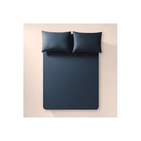 Penelope Pure Serisi 100x200 cm Lacivert Pamuk Percale Lastikli Çarşaf