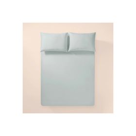 Penelope Pure Serisi 100x200 cm Mavi Pamuk Percale Lastikli Çarşaf