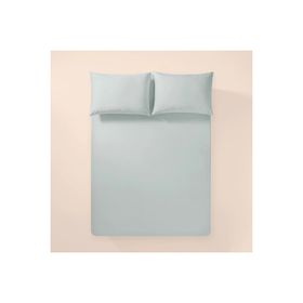 Penelope Pure Serisi 120x200 cm Mavi Pamuk Percale Lastikli Çarşaf