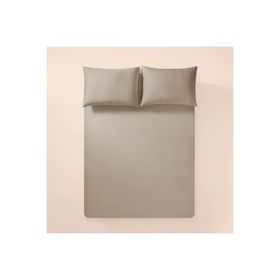 Penelope Pure Serisi 120x200 cm Taş Rengi Pamuk Percale Lastikli Çarşaf