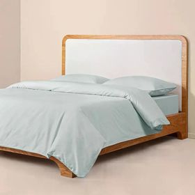 Penelope Pure Serisi 160x220 cm Mavi Pamuk Percale Nevresim Seti