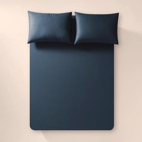 Penelope Pure Serisi 180x200 cm Lacivert Pamuk Percale Lastikli Çarşaf