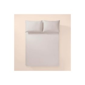 Penelope Pure Serisi 200x200 cm Gri Pamuk Percale Lastikli Çarşaf
