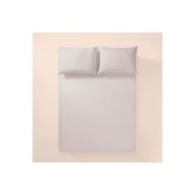 Penelope Pure Serisi 200x200 cm Gri Pamuk Percale Lastikli Çarşaf
