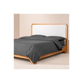 Penelope Pure Serisi 200x220 cm Antrasit Pamuk Percale Nevresim Seti