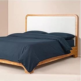 Penelope Pure Serisi 200x220 cm Lacivert Pamuk Percale Nevresim Seti