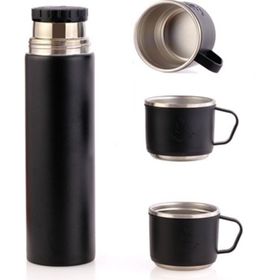 Penguen 1050G 500 ml Gina Kamp Siyah Termos
