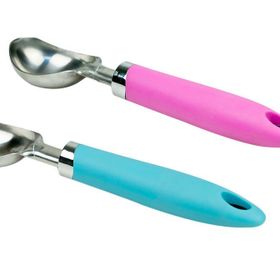Penguen 1736 Silikon Saplı Pembe Dondurma Kaşığı