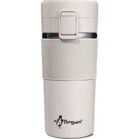 Penguen 3023 400 ml Krem Mug Termos