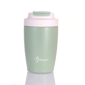 Penguen 3047 400 ml Yeşil Pipetli Mug Termos