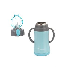 Penguen 3048 280 ml Mavi Çelik Çift Katlı Biberon Termos