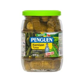 Penguen 670 gr Türk Tipi Kornişon Turşusu