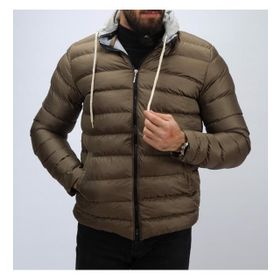 Penguen Brand Erkek Slim Fit Kapşonlu Puffer Şişme Mont