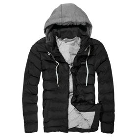 Penguen Brand Erkek Slim Fit Kapşonlu Puffer Şişme Mont