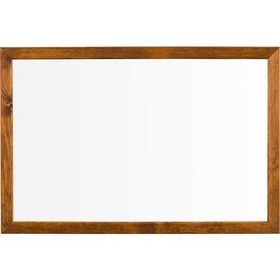 Penguen Doğal Ahşap Çerçeve Duvara Monte Laminat 45 x 70 cm Beyaz Yazı Tahtası
