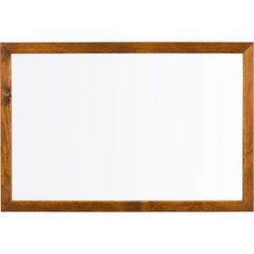 Penguen Doğal Ahşap Çerçeve Duvara Monte Laminat 45 x 70 cm Beyaz Yazı Tahtası