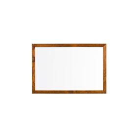 Penguen Doğal Ahşap Çerçeve Duvara Monte Laminat 90 x 120 cm Beyaz Yazı Tahtası