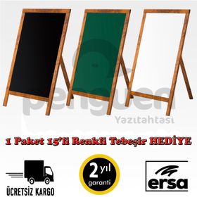 Penguen MNT008-S 60 x 90 cm Ahşap Ayaklı Kara Menü Tahtası