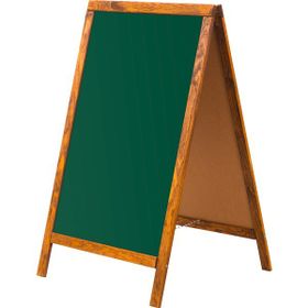 Penguen MNT016-Y 50x90 cm Çatı Tipi Çift Yüzlü Yeşil Menü Tahtası