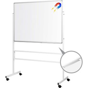 Penguen Mobil Ayaklı Tek Yüzlü Manyetik 90 x 120 cm Beyaz Yazı Tahtası