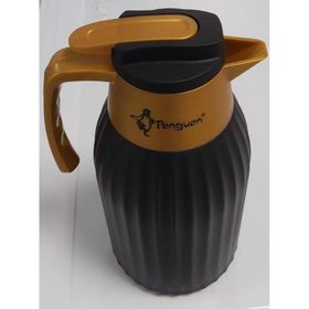 Penguen PNG-7004 1.5 lt Gold Siyah Oluklu Cam Termos