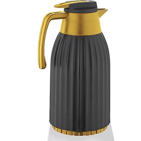 Penguen PNG-7004 1.5 lt Gold Siyah Oluklu Cam Termos